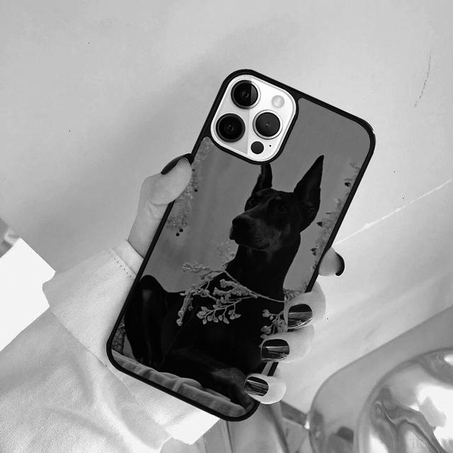 Чехол для телефона с изображением добермана Для iPhone 17 Air 15 Pro MAX 16 Plus 14 12 11 13 coque