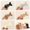 Animal Geometry Hair Accessories Plastic Fish Bone Hair Clip Cute   Gift