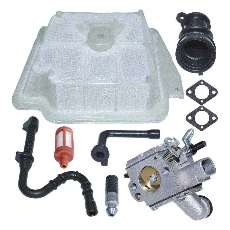 Комплект резиновых деталей карбюратора и воздушного фильтра для бензопилы MS361 MS 361 # 1135 120 0601 C3R-S236 с воздушным, топливным и масляным фильтрами