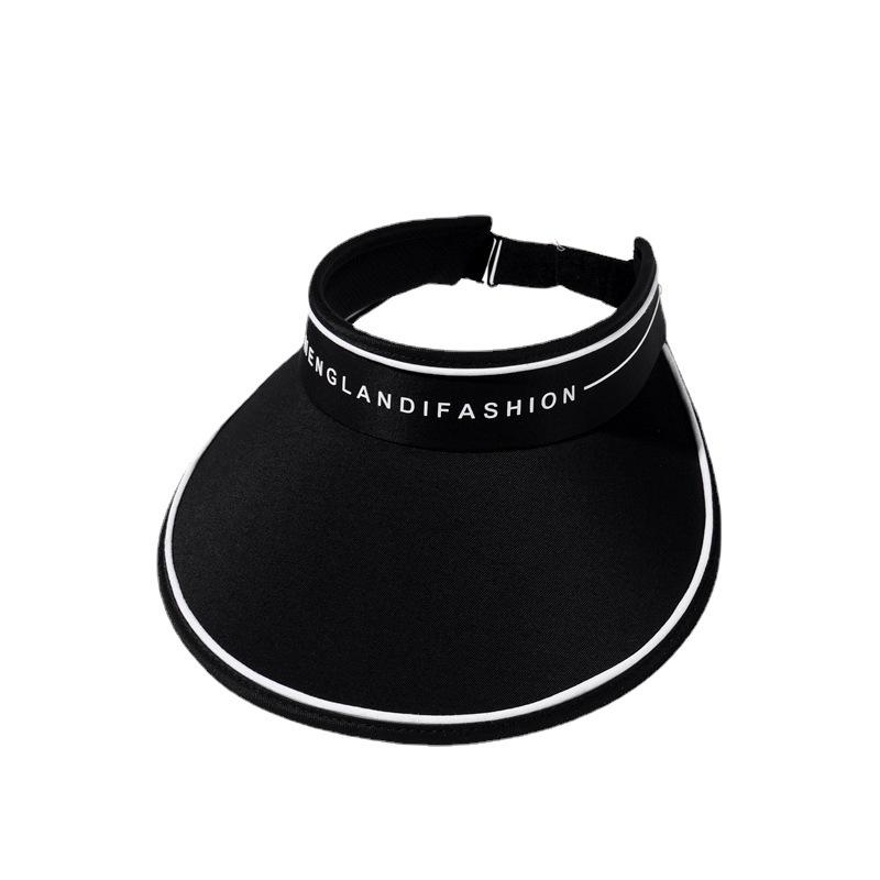 Female Versatile Empty Top Sun Hat Tide Outdoor Travel Beach Hat Uv Protection Sun Hat Letter Sun Hat