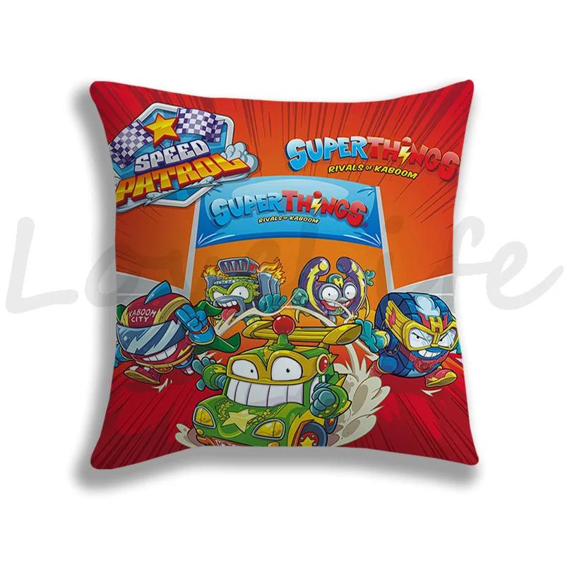 Newest Super Zings Pillow Cover Cute Cartoon Pillow Case Cushion Cover Pillow Throw SuperThings Decor Pillowcase For Bed Throw