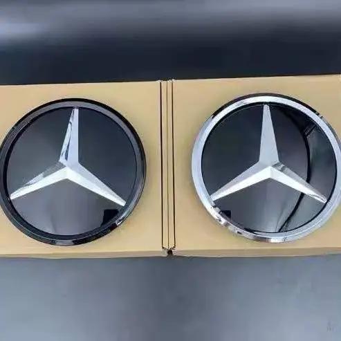 DJR5 Hot 2025 Grill Badge Flat Mirror Front Emblem For Mercedes-Benz A Class W176 A180 A200 A260 2013 2014 2015 2016 2017 2018 W176 E