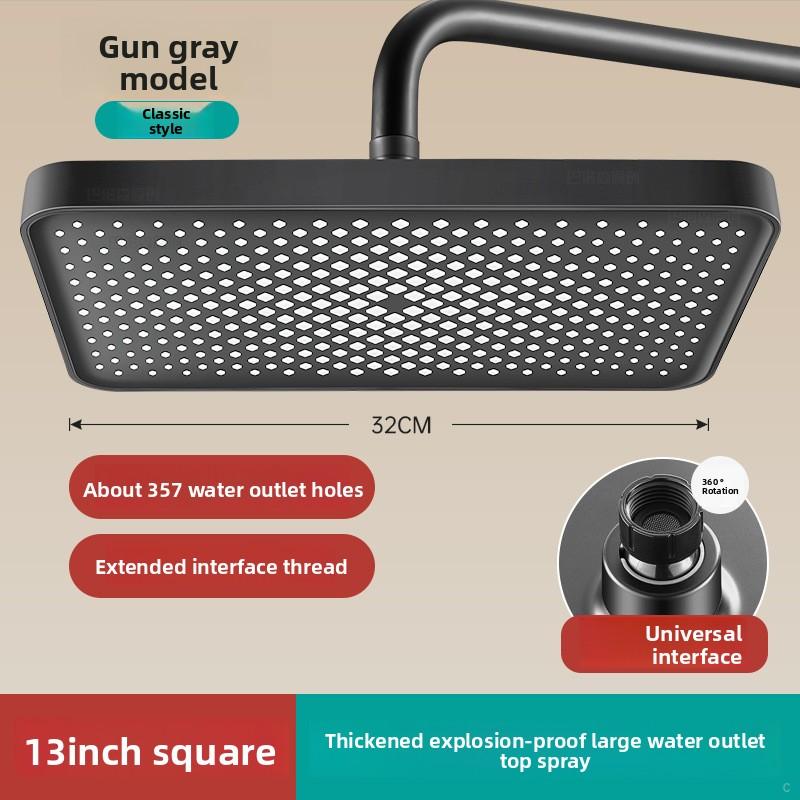 13 Inch Large Water Output Top Spray Flower Shower ,Shower Flower Drying Showerhead Hotel