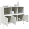 Sideboard White 100.5 x 39 x 79 cm Steel