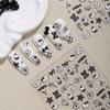 Рельефные 3D Наклейки для Ногтей Hello Kitty и Медвежонок