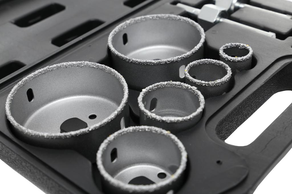 Tungsten hole saw set 9 pieces KD10285