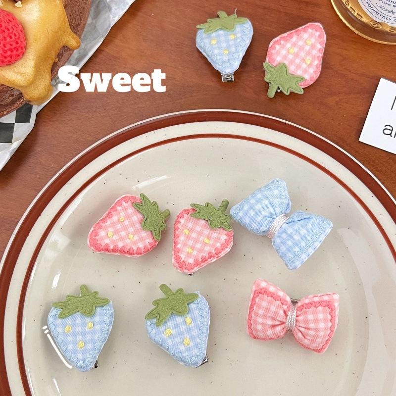 DIY плед, милый клубничный бант, заколка для волос, универсальные фрукты, аксессуары для волос, обувь, одежда, сумки, шапки, аксессуары