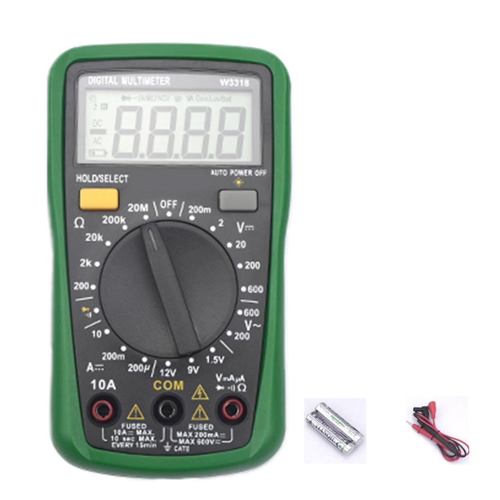 Вольт Ампер Конденсатор Диод Триод NCV Гц Тестер С Подсветкой Мультиметр с Функцией Удержания Данных Автоотключением Индикацией Низкого Заряда Батареи