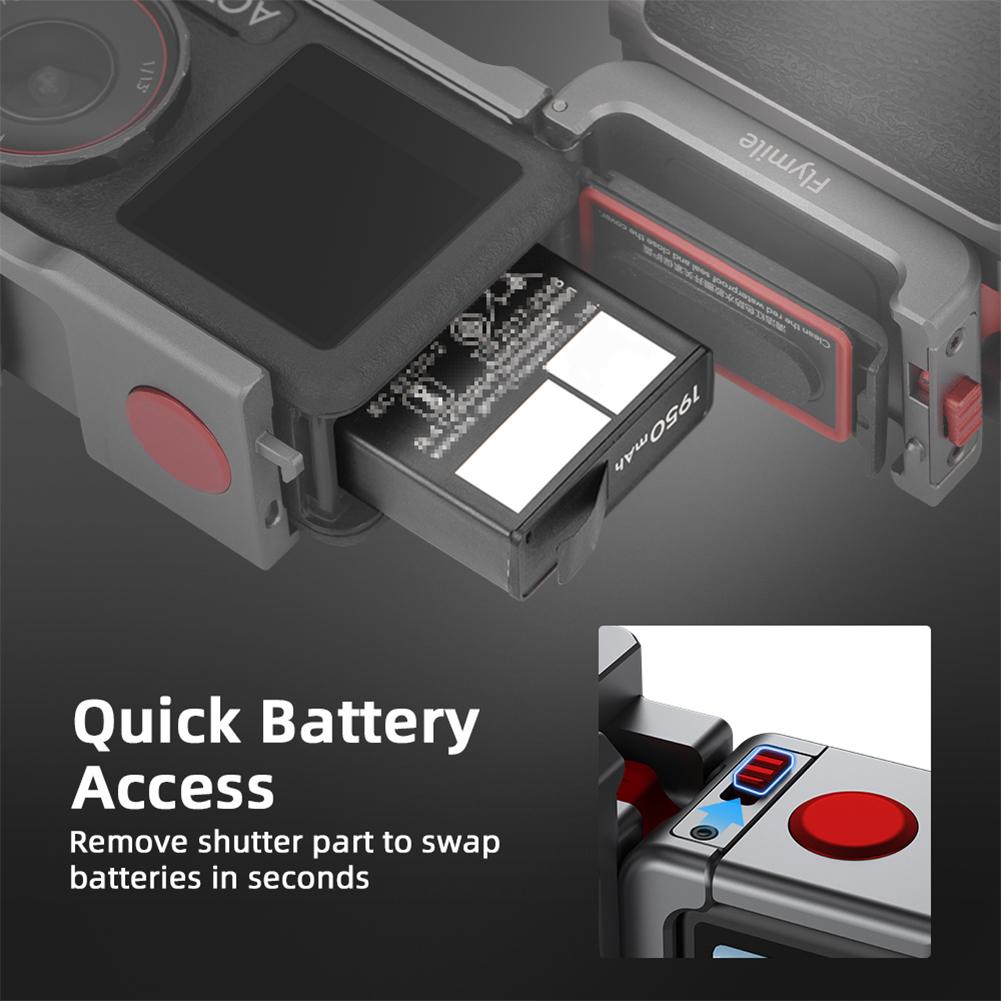 Aluminium Alloy Metal Frame Protective Frame Cage Cold Shoe Expansion Extended Holder Mount Handle Grip Kit for Action 5 Pro 4 3