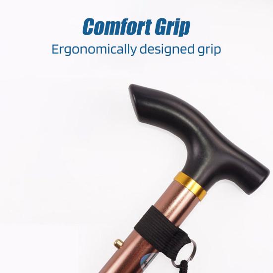 Складная походная палка для отдыха на открытом воздухе с эргономичной ручкой, портативная, легкая, для мужчин, женщин, пожилых людей, дорожная складная трость для скалолазания