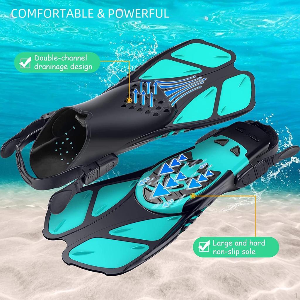 Adjustable Strap Swimming Fins, Portable Diving Equipment for Adults
