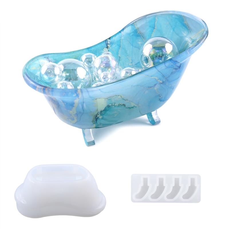 Soap Dish Resin Silicone Mold Jewelry Tray Resin Casting Mold Suitable for Jewelry Dish Holder Soap Dish Storage Box