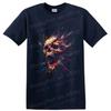 Abstract Skull Paint Splash T Shirt Colorful Gothic Art Graphic Tee Unisex
