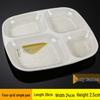 Квадратная melamine обеденная тарелка с четырьмя отделениями