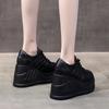 Модная женская обувь на платформе Черные большого размера Кроссовки на танкетке 10 см Высокий каблук На шнуровке Модные готические туфли-лодочки для женщин Панк Теннис