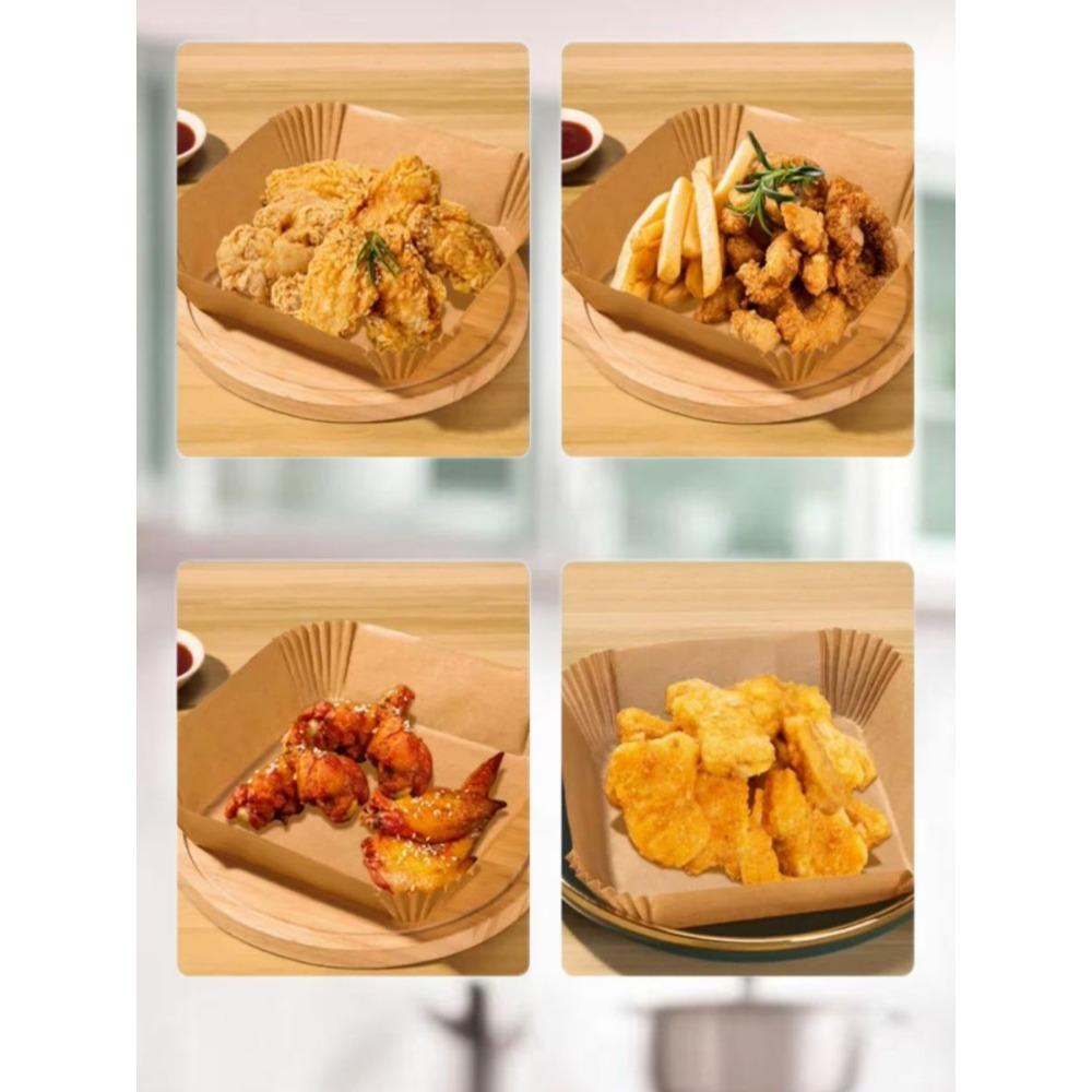 Бумага для выпечки и запекания 50шт, пергамент, квадратная форма для выпечки, одноразовая