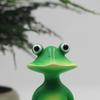 Green Zen Meditation Frog Statue Resin Crafts Garden Animal Figurine  for Outside Lawn Outdoor