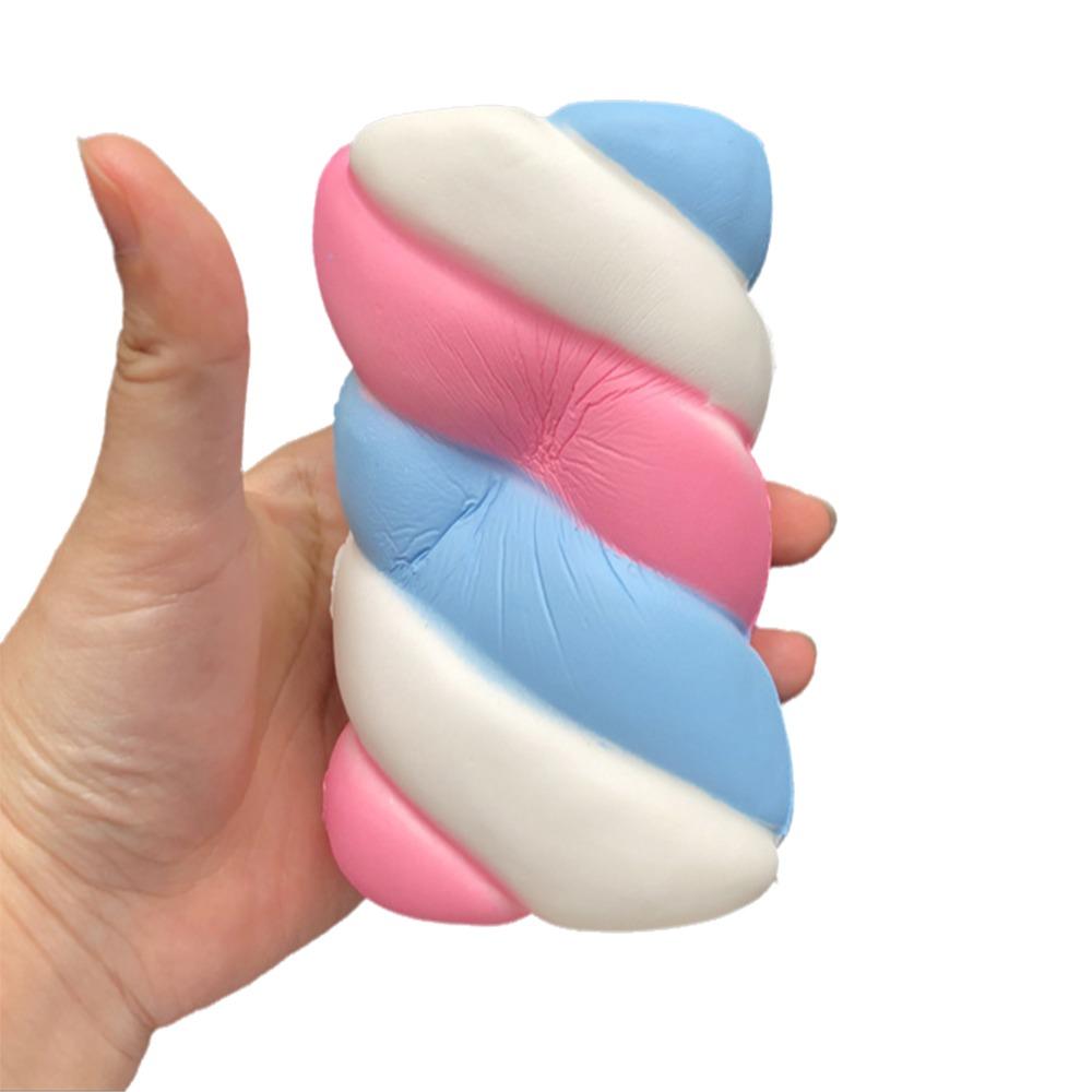 Cotton Candy Bread Squeeze Toy Soft Mochi Squish Foam Toy New Fidget Squeeze Toy For Stress Relief