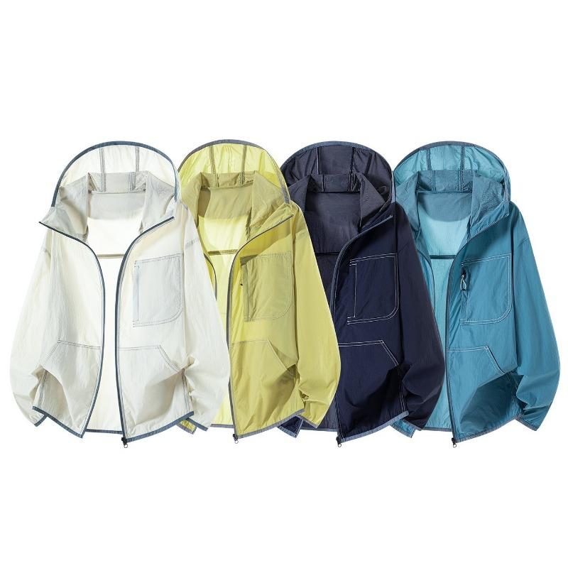 Men Women Couple UPF 50+ Lightweight Sun Protection Jacket Lightweight Breathable Outdoor Hiking Fishing Windproof Coat