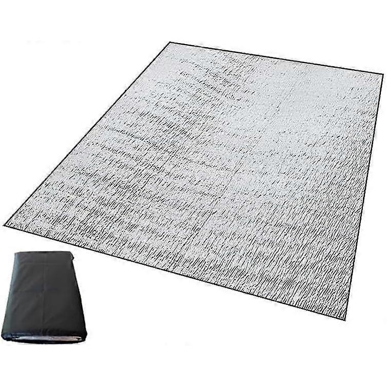Aluminium Camping Mat, Foam Sleeping Mat for Camping, Aluminium Foil Insulation Mat, Tent Mat 200x150cm