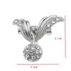 1PC Brooch Women Brooch Pin Rhinestone Crystal Wedding Elegant Fashion Accessories