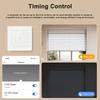 Умный переключатель для рулонных штор для домашнего использования, совместимый с голосовым управлением и управлением через приложение, поддерживает 2,4 ГГц Wi-Fi и программирование по таймеру