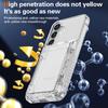 Для Samsung Galaxy S25 Прозрачный чехол PC+TPU Чехол для телефона Держатель для карт Подставка