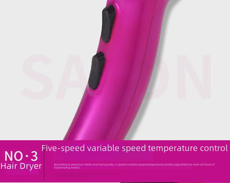 Мощный фен для дома и салона: Горячий/холодный ветер, без повреждений, сильный поток воздуха