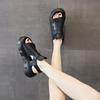 Platform Sandals Women's New Summer Post-mixed with Versatile Fashion Casual Muffin Roman Sandals Ins Trendy Women