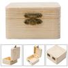 Простая деревянная упаковочная коробка Маленький размер Подарочная коробка Коробка для хранения ювелирных изделий Хранение ювелирных изделий и мелких предметов