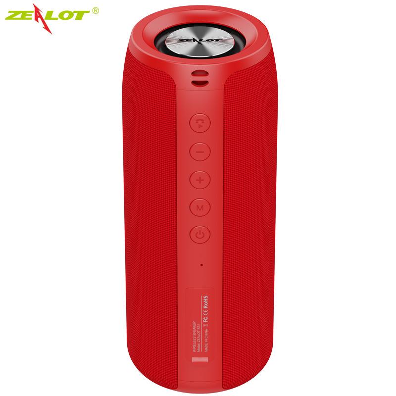 Zealot S51 Wireless TWS Dual Speaker with Heavy Bass - Outdoor Portable Bluetooth Speaker