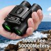 Телескоп 5000x25 HD Зум BAK4 Портативный Мощный Складной Бинокль для Слабого Освещения Дальнего Действия для Охоты Кемпинга Пеших Прогулок На Открытом Воздухе