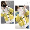 Sweater Cardigan Thickened Mid-length Spring and Autumn Loose Knit Lazy Style Jacket Women