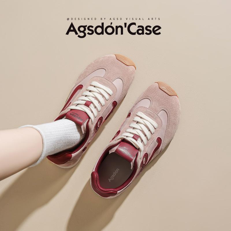 Augustine Ballet Training Shoes Women's 2025 New Autumn Sports Forrest Gump Shoes Platform Strawberry Pink Casual Shoes