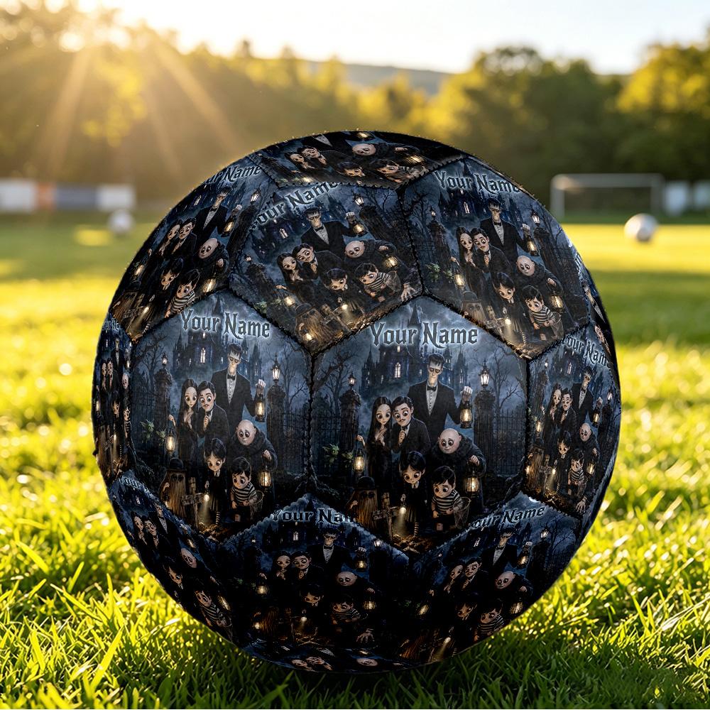 Size 5 FootballThe Addams Family Durable PU Soccer Ball for Sports Training Outdoor Competition