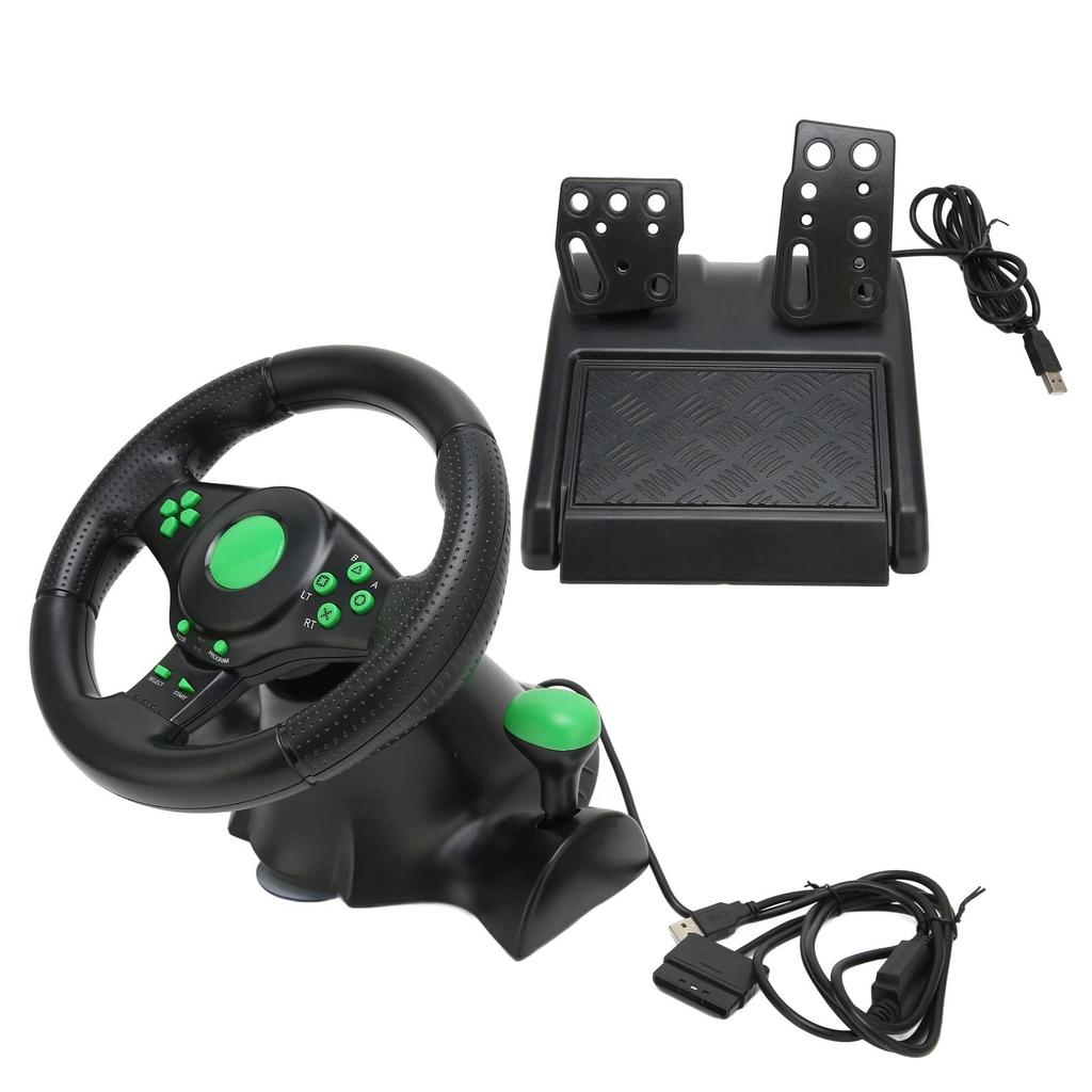 PC Racing Steering Gaming Steering Racing Plug and Steering Controller for Racing Games Wheel, 180° Rotation, Wheel, Wheel, High-Precision Control,
