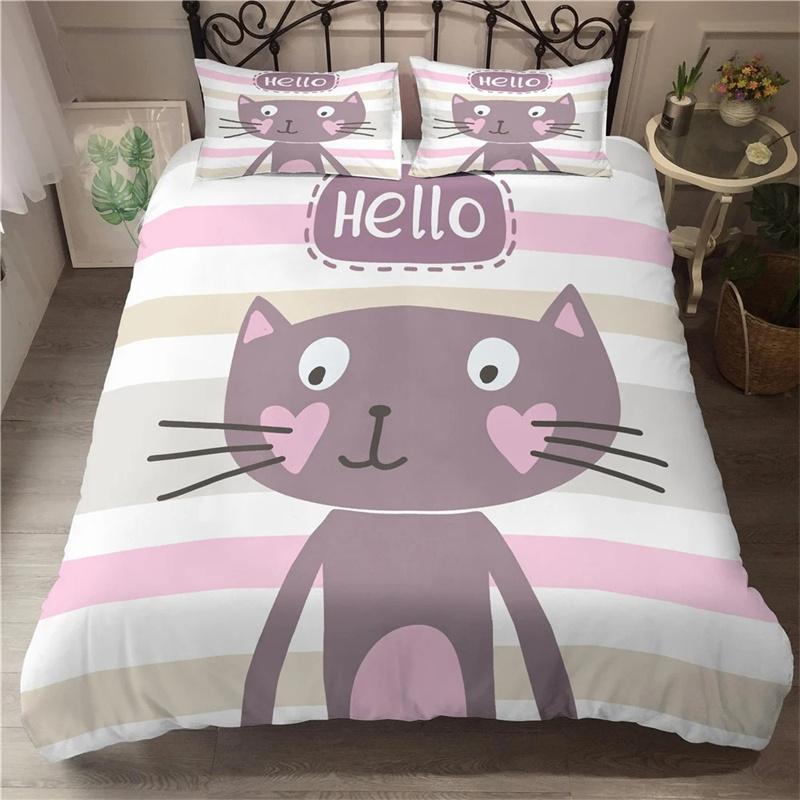 Cartoon Dinosaur Duvet Cover for Kids Boys Girls Wildlife Animal Print Polyester Quilt Cover Bedroom Decor Gift