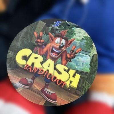 2024 Crash Bandicoot БОЛЬШАЯ Плюшевая игрушка 45 см Гигантская кукла Мягкая игрушка SK Япония Бирка