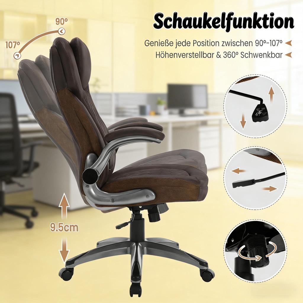 Soft Executive Chair, Office Chair with High Backrest, Boss Chair(only with office chairs)