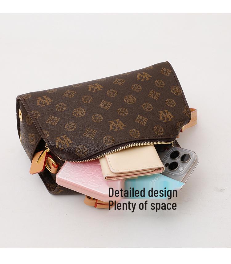 Retro Classic Monogram Boston Crossbody & Shoulder Women's Bag