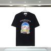 Casablanca Print T Shirt Men Women Short Sleeve Cotton Tee Casual Top