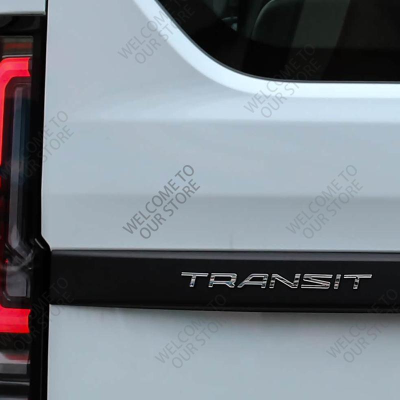 UHB24 3D Metal For Ford Transit Custom Camper Van Car Logo Badge Decor Rear Trunk Sticker Emblem Decoration Sticker Auto Accessories