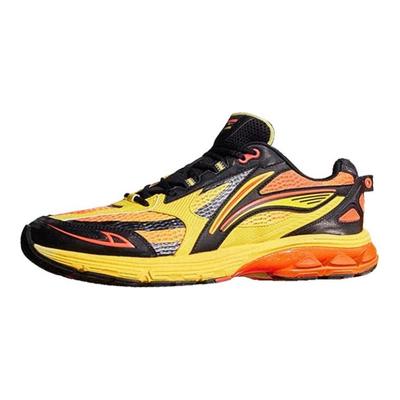 Li Ning Fuyiao 2.0 Износостойкие Нескользящие Низкие Беговые Кроссовки Мужские Желто-Оранжевые ARXU001-8