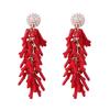 Bohemian Double-Layer Resin Red Coral Necklace for Women