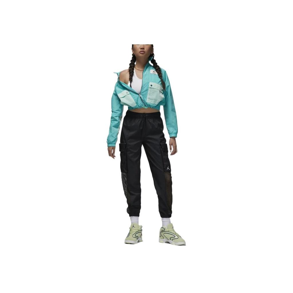 Jordan SS22 Повседневные дышащие однотонные зауженные спортивные брюки осенние женские низы черного цвета DO5055-010