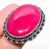 Ruby(Simulated) Gemstone Handmade Christmas Gift Jewelry Ring Size 8