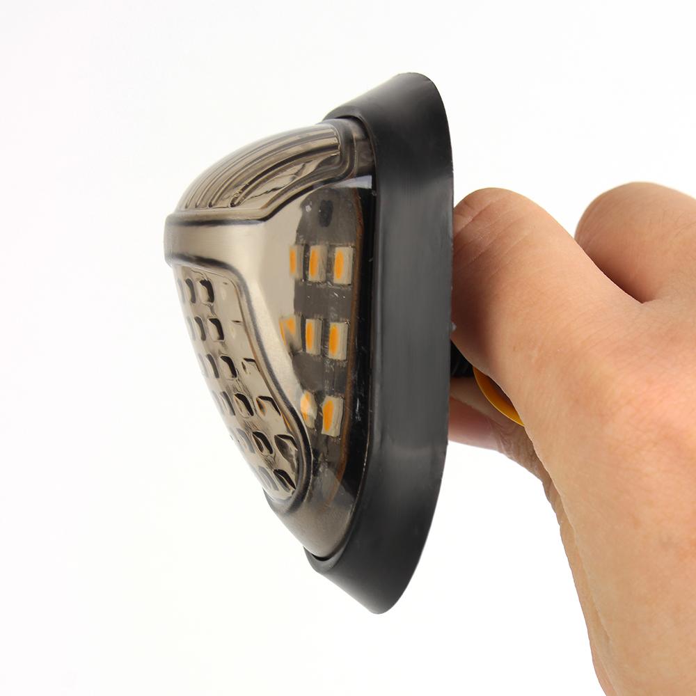 A Pair Motorcycle Motorbike Indicators Blinker 12V Piranha Light Flasher Turn Light 9 LED Turn Signal Light