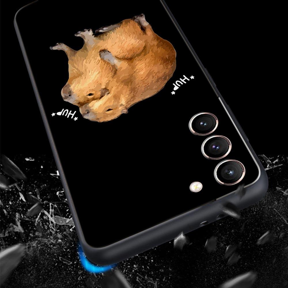 Милый мультяшный чехол для телефона Capybara для Samsung Galaxy S23 Ultra S22 S21 S20 FE 5G S10 S10E S9 S8 Plus Note 20 мягкий чехол-бампер