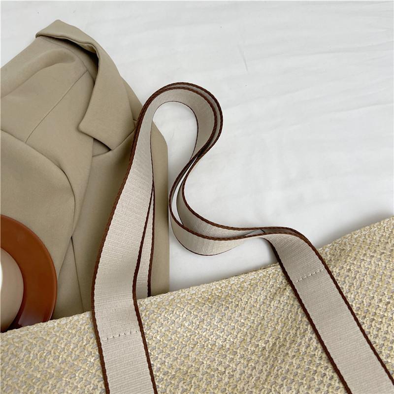 Yogodlns Летние сумки ручной работы для женщин, пляжные тканые женские соломенные пляжные сумки, большая вместительная сумка с верхней ручкой, сумки-тоут