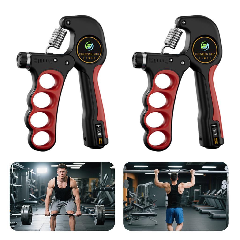 Adjustable Hand Gripper Anti-Slip Electronic Counting Hand Gripper Wrist Strength Expander for Muscle Building Recover